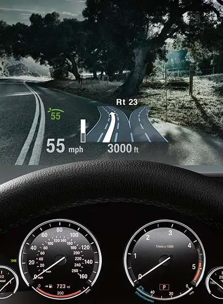 BMW 5 Series 520i Luxury Line interior speedometer view