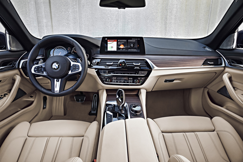BMW 5 Series Touring 530d interior front view