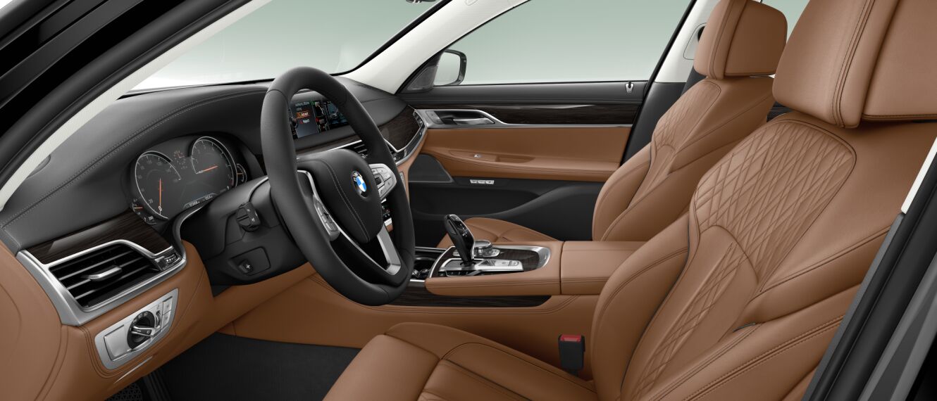BMW 7 Series 750 Li M Sport interior front cross view
