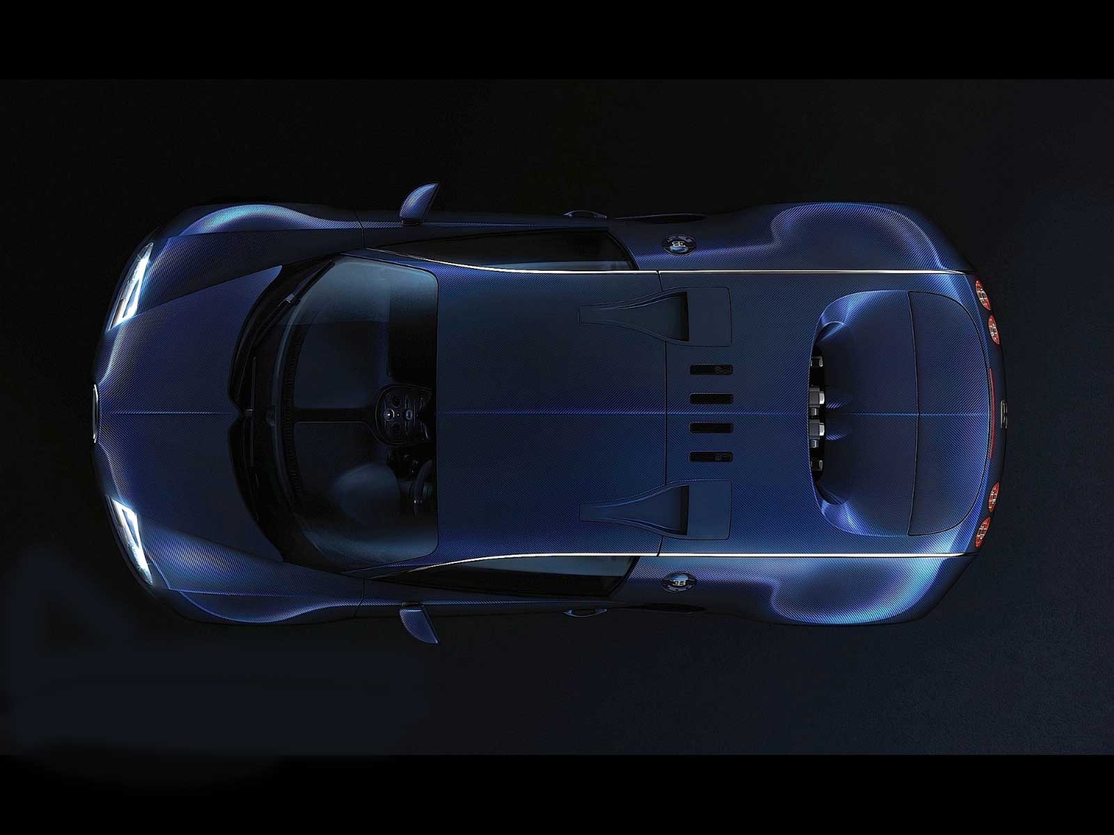 Bugatti Veyron 16.4 Super Sport upside view
