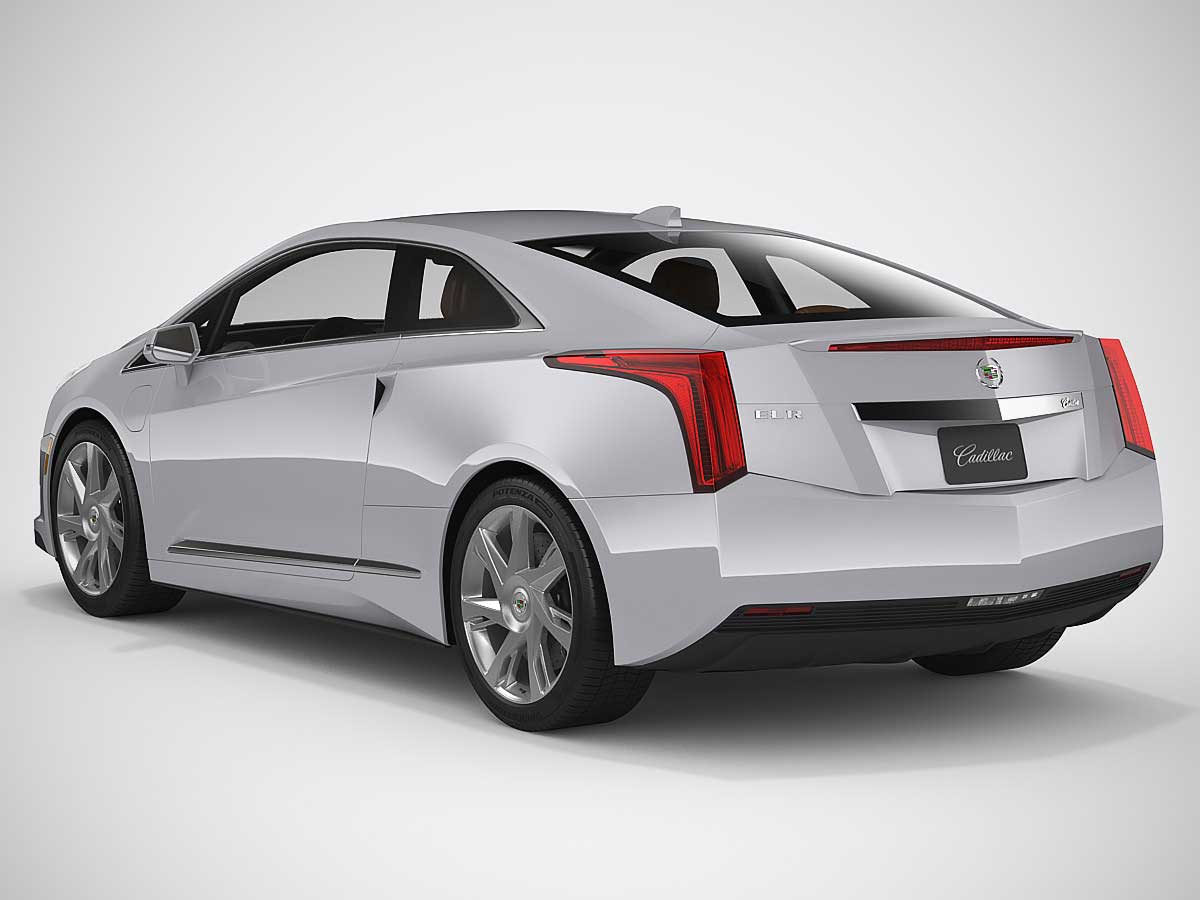 2014 Cadillac ELR Coupe Exterior Rear Cross View