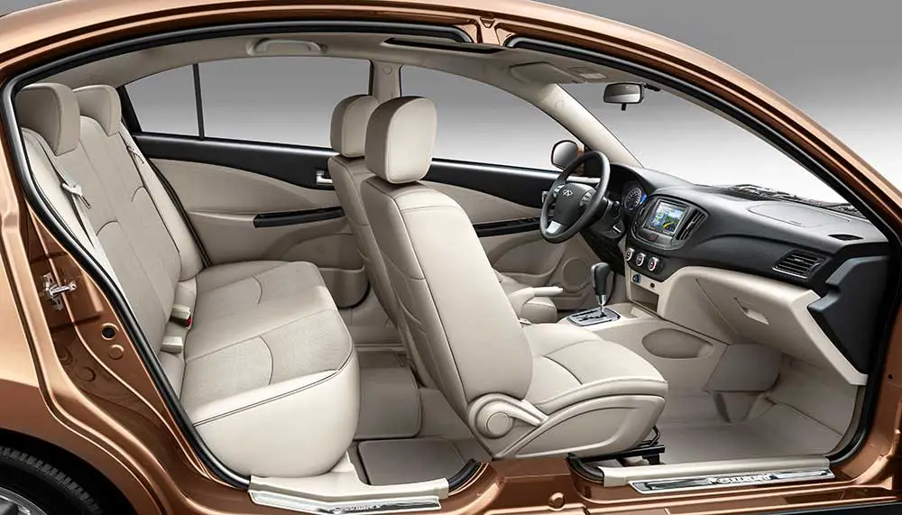 2014 Chery E5 1.5 MT Interior front and rear seats