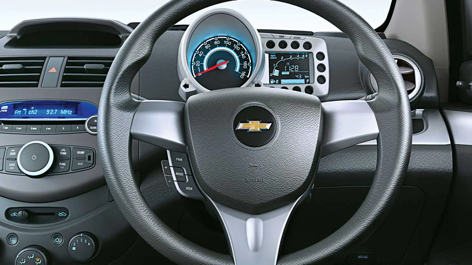 Chevrolet Beat LT Option Petrol Interior steering
