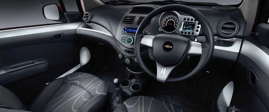 Chevrolet Beat manchester United Edition Petrol Interior front view