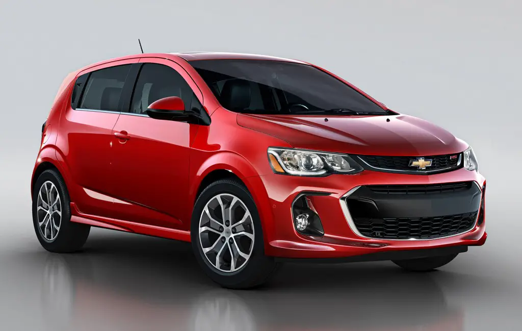 Chevrolet Sonic 2017 front cross view
