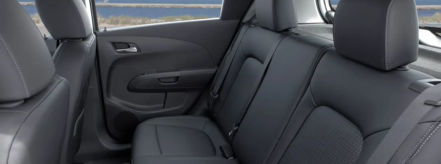 Chevrolet Sonic LT rear seat view