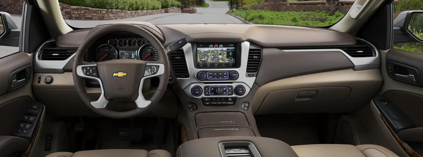 Chevrolet Suburban LTZ 4WD 2016 interior front cross view