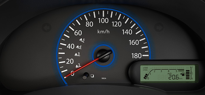 Datsun Go T Option Interior speedometer