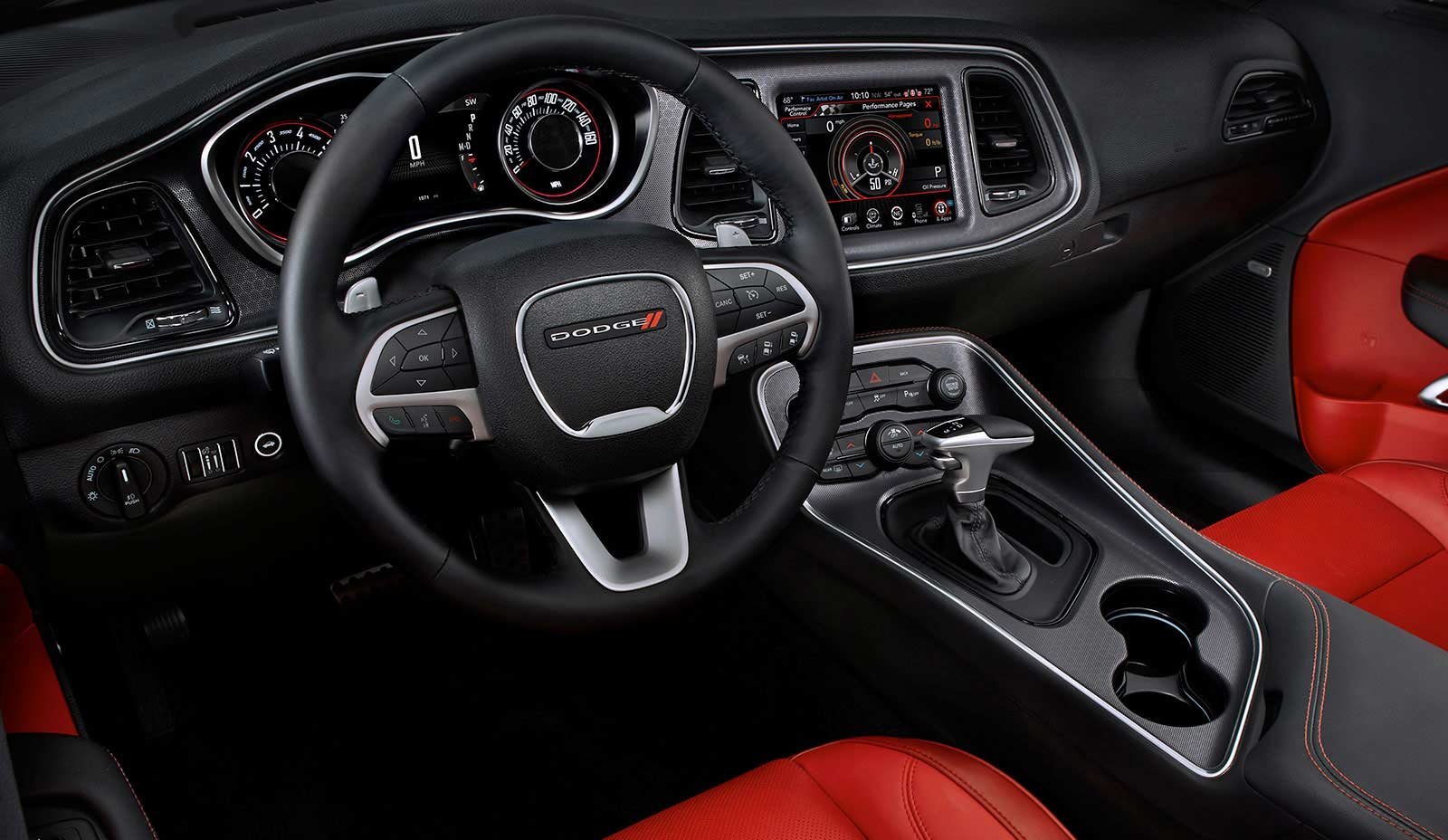 Dodge Challenger SRT Demon interior dashboard view