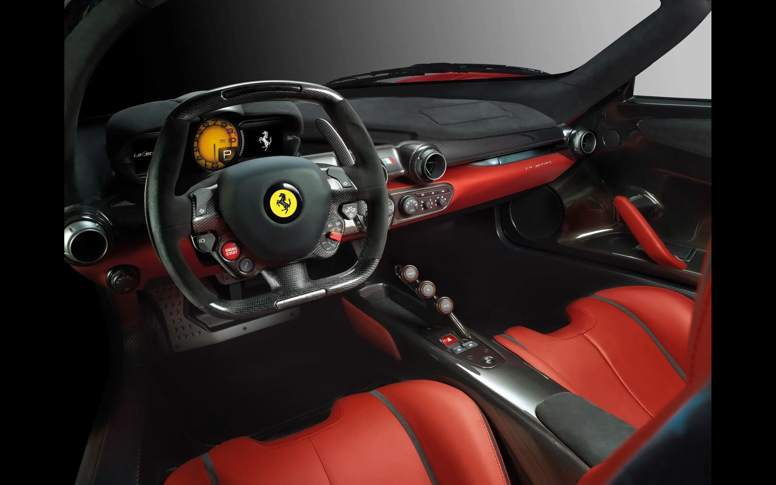 Ferrari LaFerrari interior front virew
