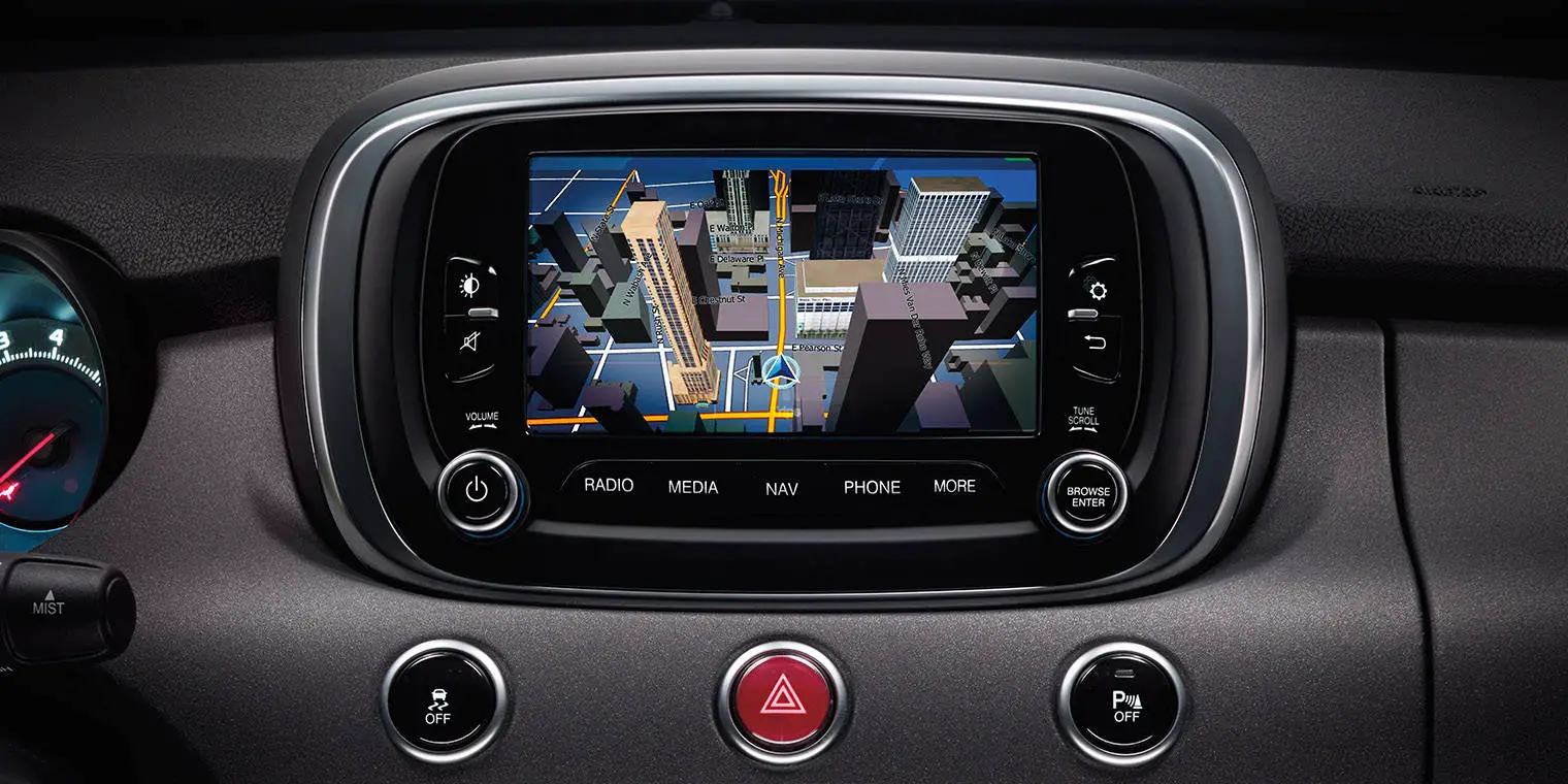 Fiat 500X Easy interior gbs device view