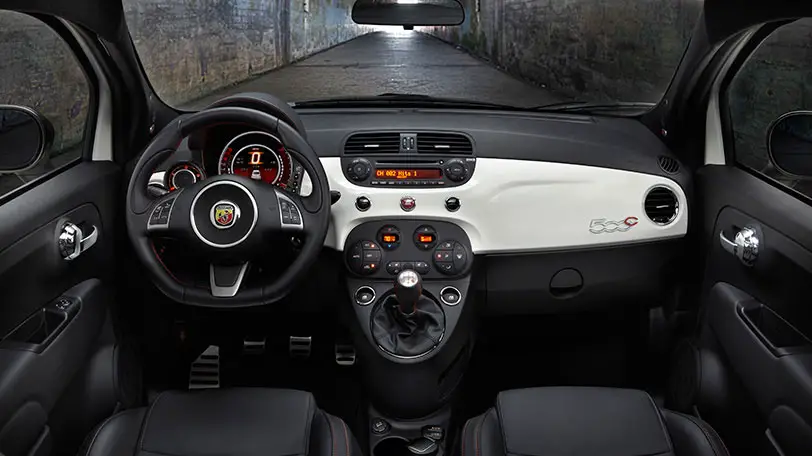 Fiat Abarth 500 1.4 L Front Interior View