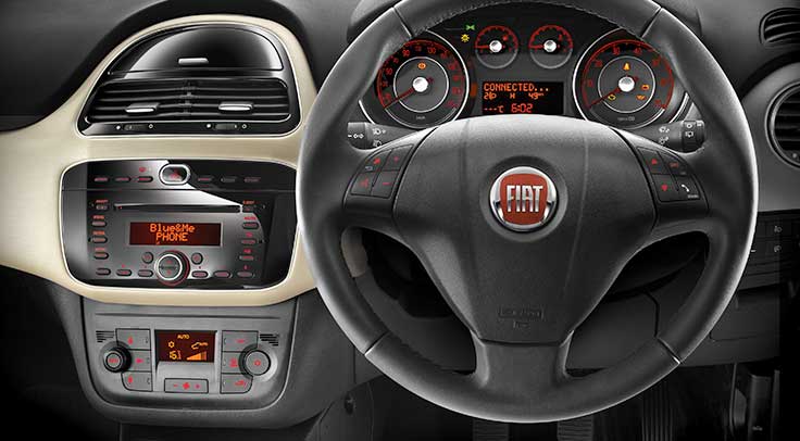 Fiat Punto Evo Dynamic 1.2 Interior steering