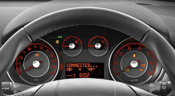 Fiat Punto Evo Multijet 1.3 90 hp Interior digital system