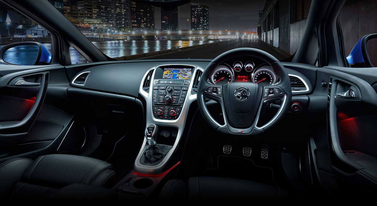 Holden Astra VXR Interior front view