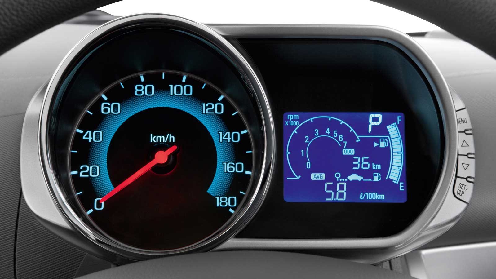 Holden Barina Spark Interior speedometer