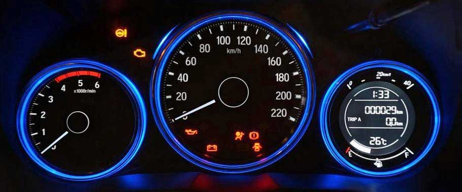 Honda City S Interior speedometer