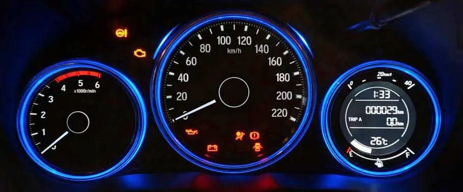 Honda City SV Interior speedometer