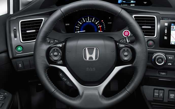 Honda Civic LX Sedan 2015 Interior steering wheel