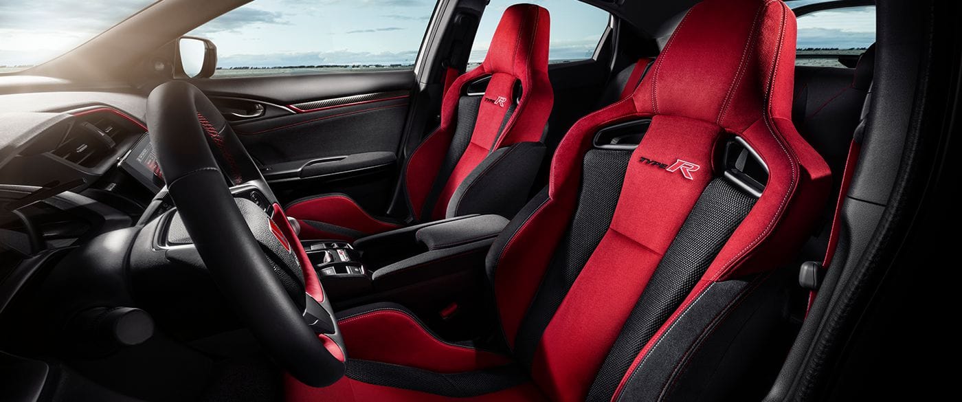 Honda Civic Type R interior front seat view