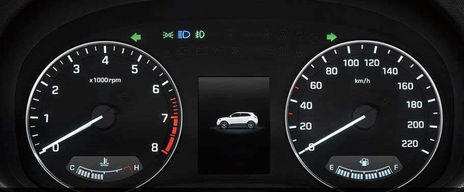 Hyundai Creta 1.6 SX Option Interior speedometer
