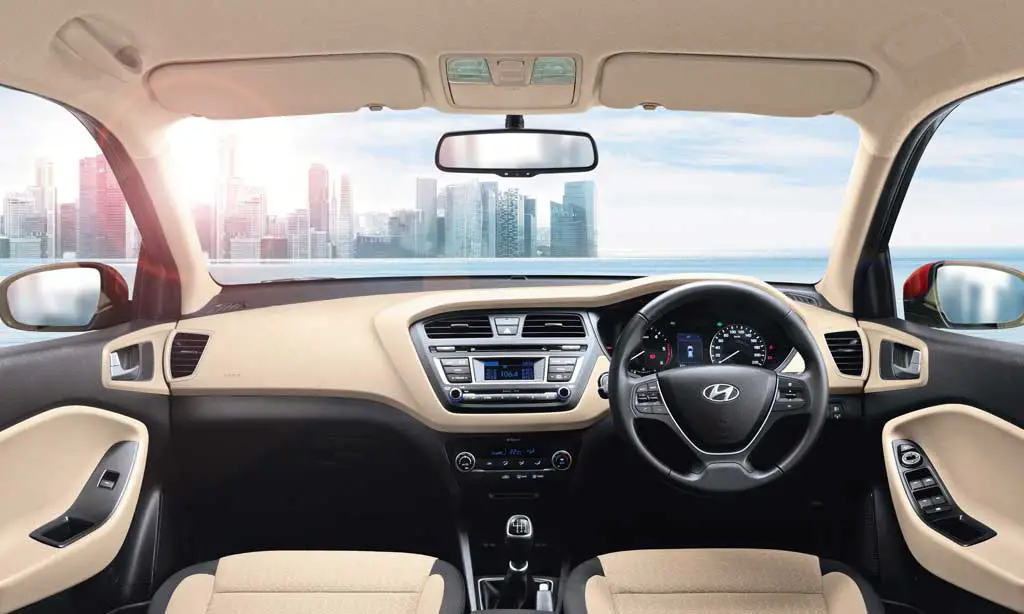 Hyundai Elite i20 magna 1.4 CRDI Interior front view