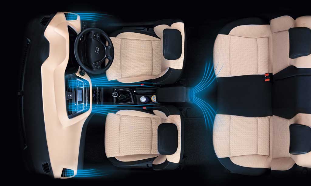 Hyundai Elite i20 Sportz Option 1.2 Interior seats top view