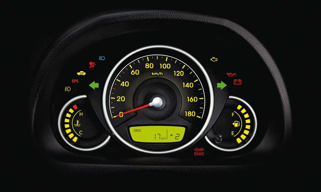 Hyundai Eon Era Plus LPG Interior speedometer