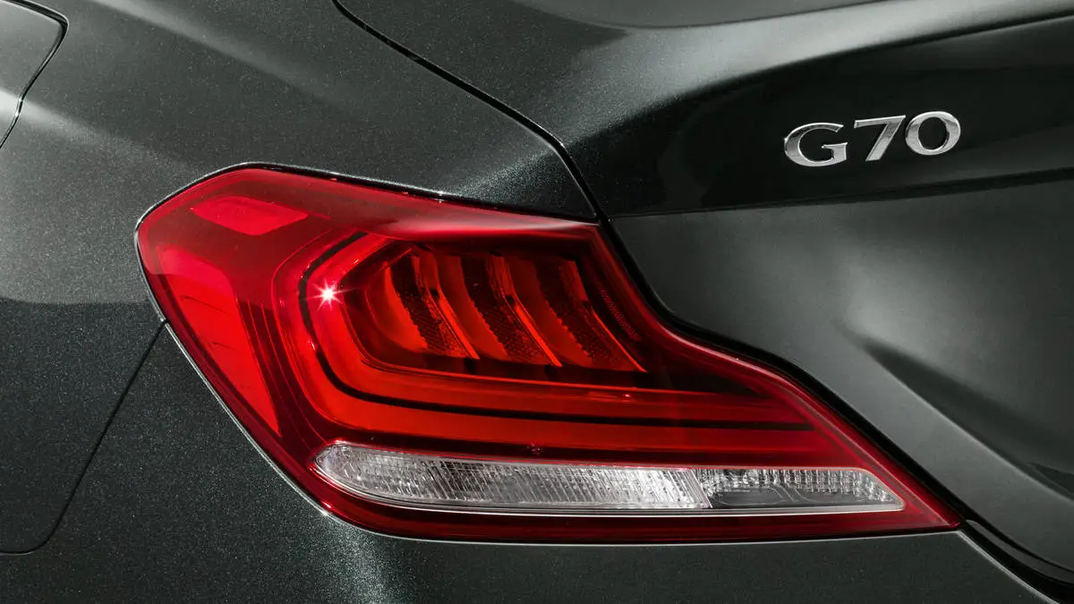 Hyundai Genesis G70 rear tail light view