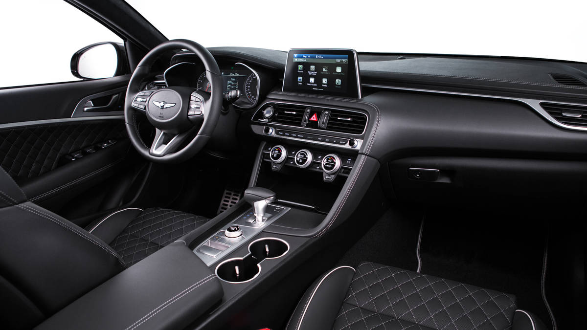 Hyundai Genesis G70 interior front view