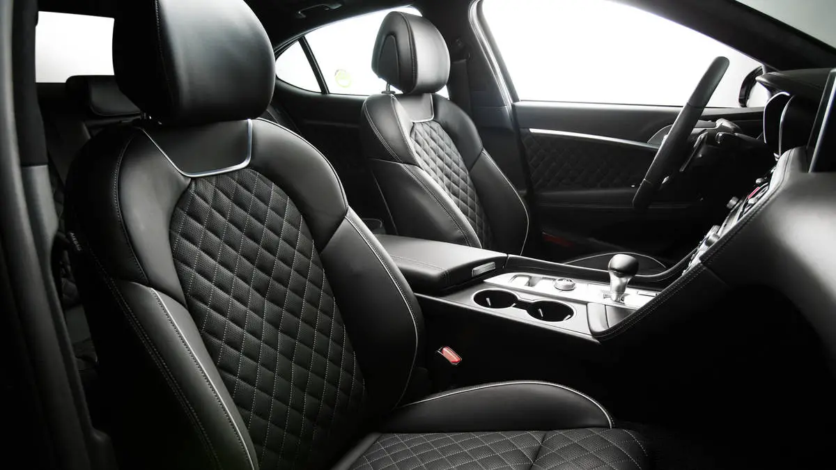 Hyundai Genesis G70 interior front seat view