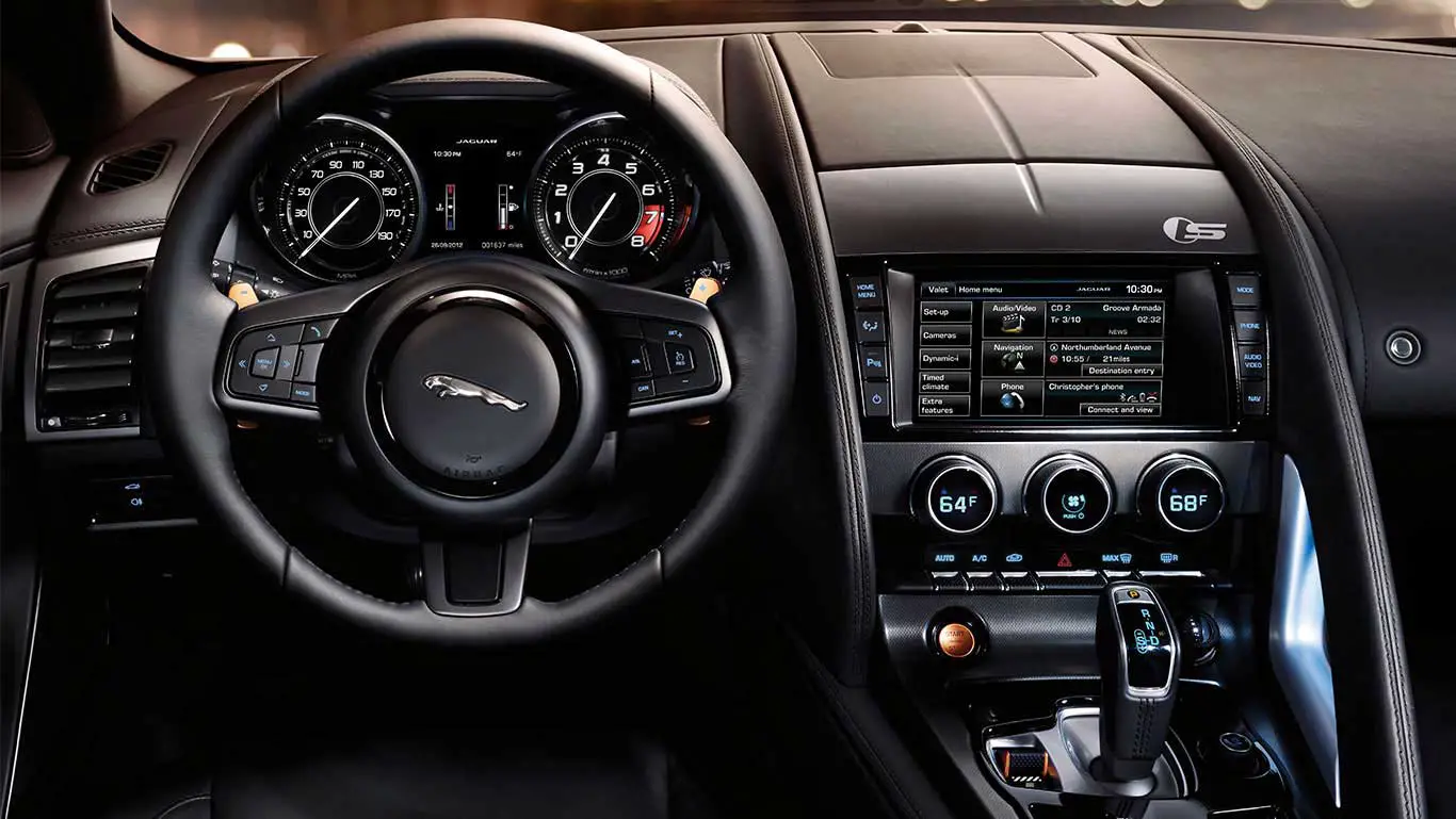 Jaguar F Type S Coupe Interior Front Steering