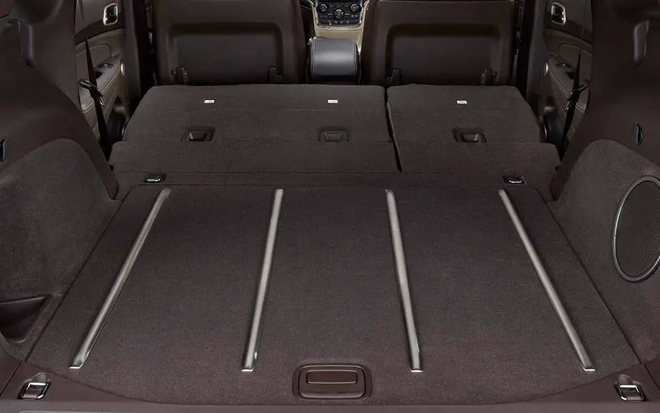 Jeep Grand Cherokee Overland interior rear cargo space view