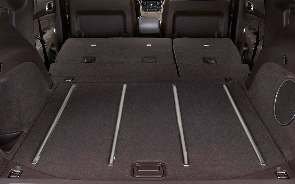 Jeep Grand Cherokee Summit 4x2 interior rear cargo space and storage capacity view