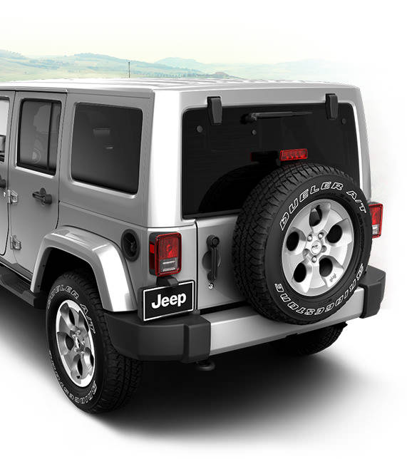 Jeep Wrangler Unlimited Rubicon Hard Rock color hard top view
