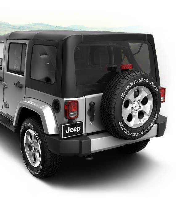 Jeep Wrangler Unlimited Sahara soft top model