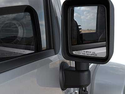 Jeep Wrangler Unlimited Willys Wheeler mirror view