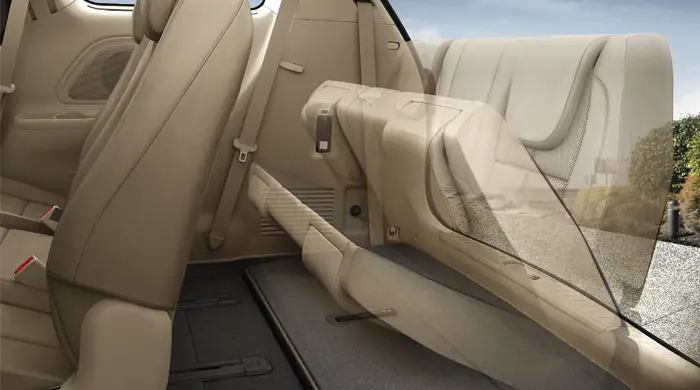 Kia Carnival S interior seat adjustment view