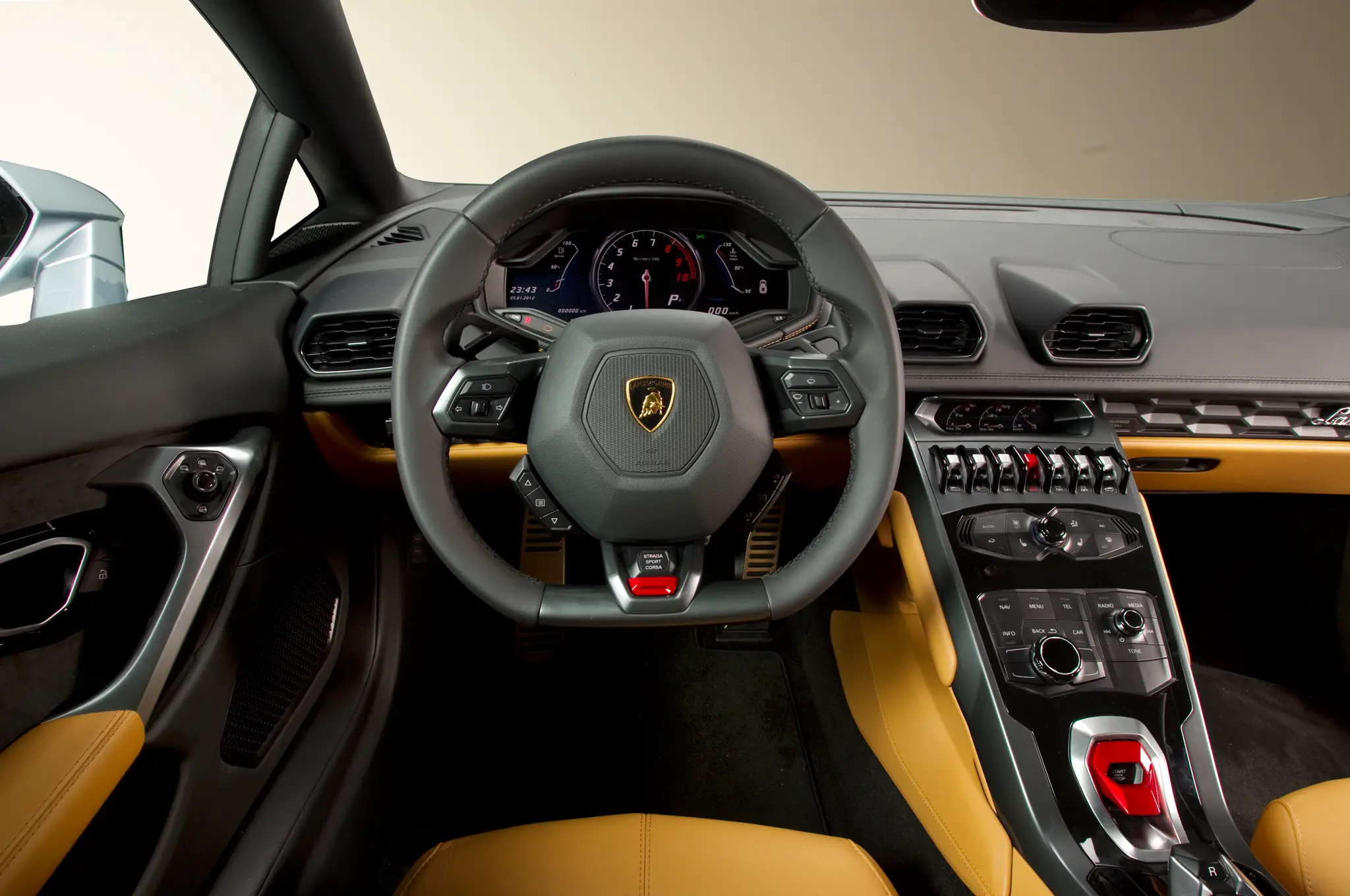 Lamborghini Huracan LP 580-2 interior front view