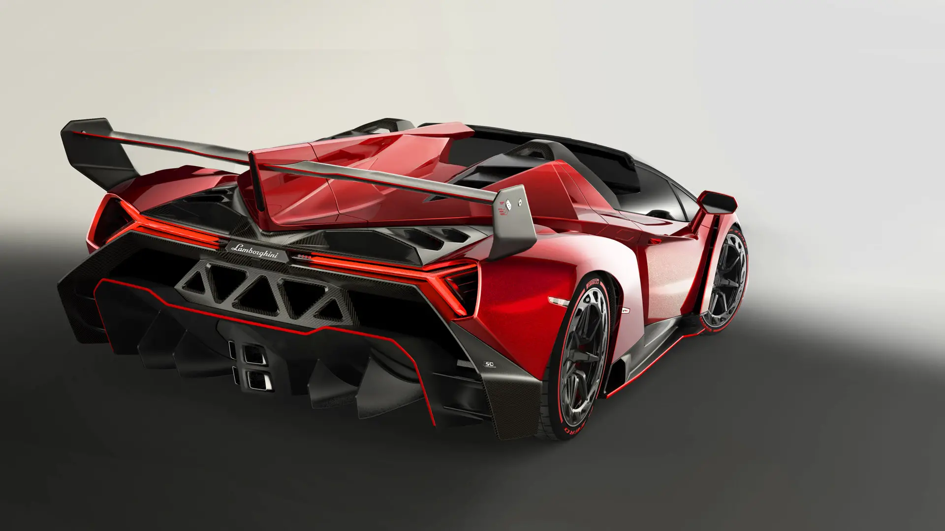 Lamborghini Veneno Roadster rear cross view