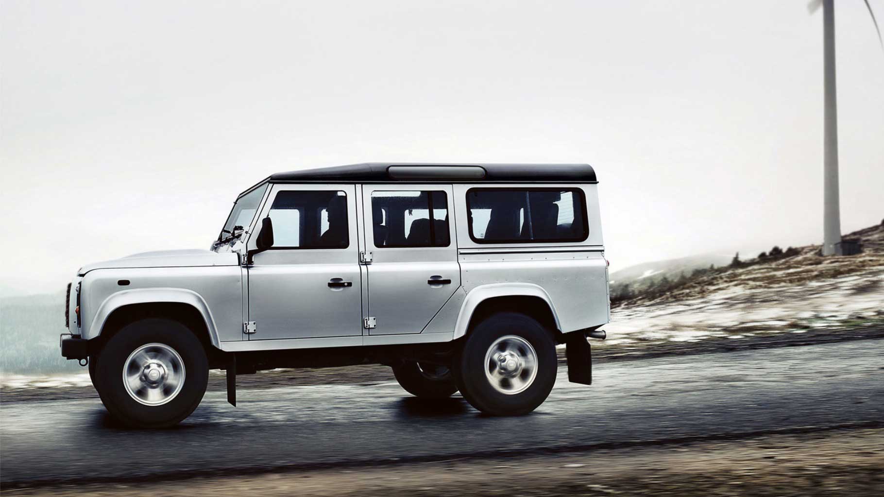 Land Rover Defender 110 side view