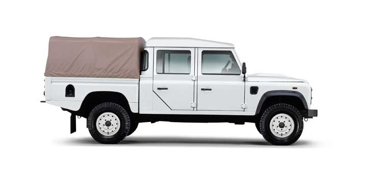 Land Rover Defender 130 side view