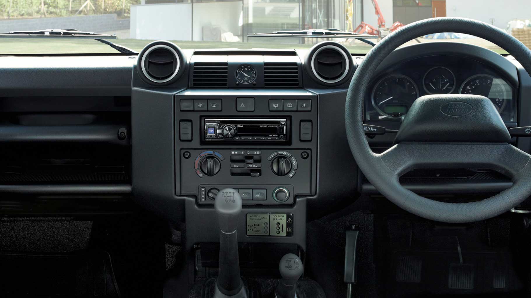 Land Rover Defender 130 interior 