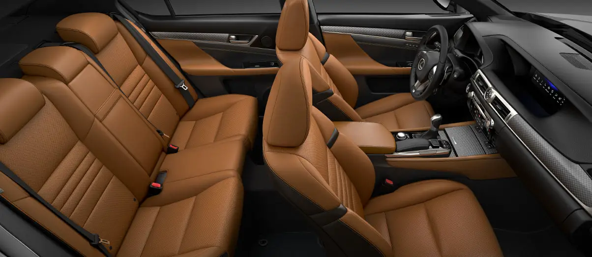 Lexus GS 350 F Sport interior whole seat view