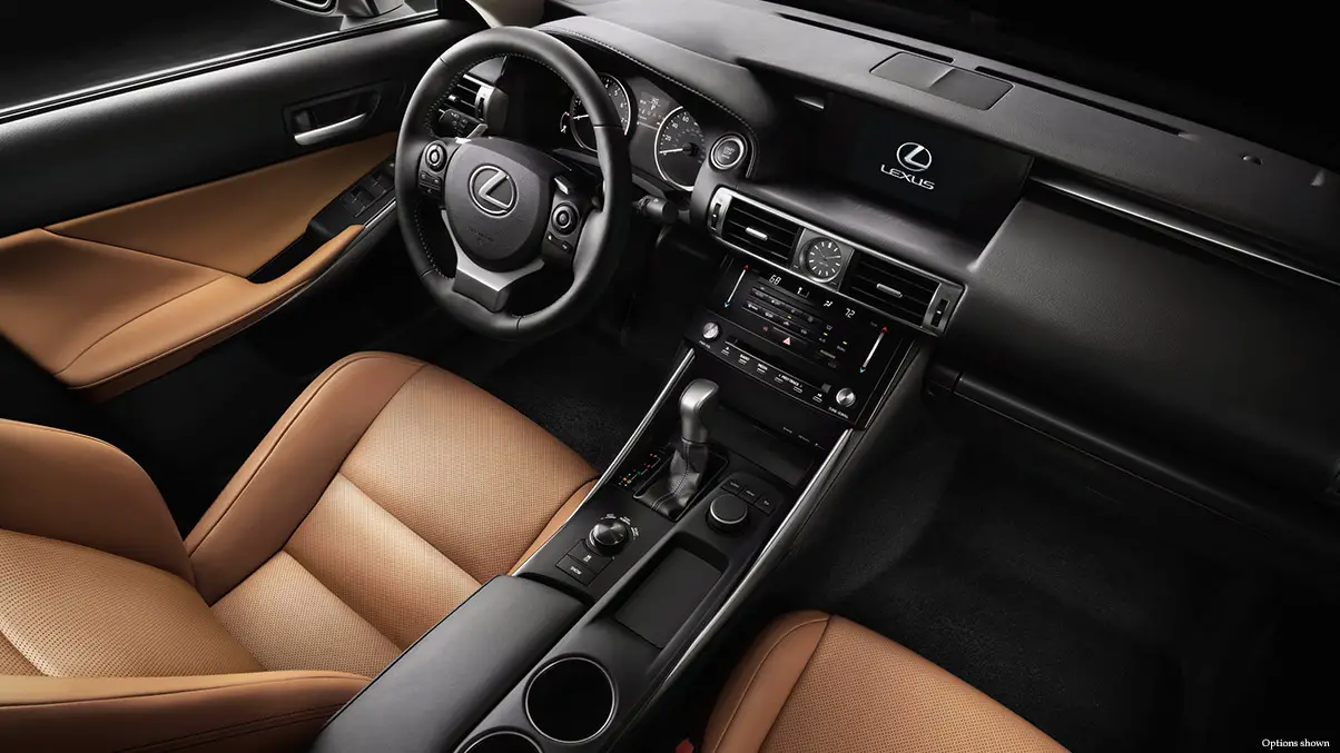 Lexus IS 200 t interior front view
