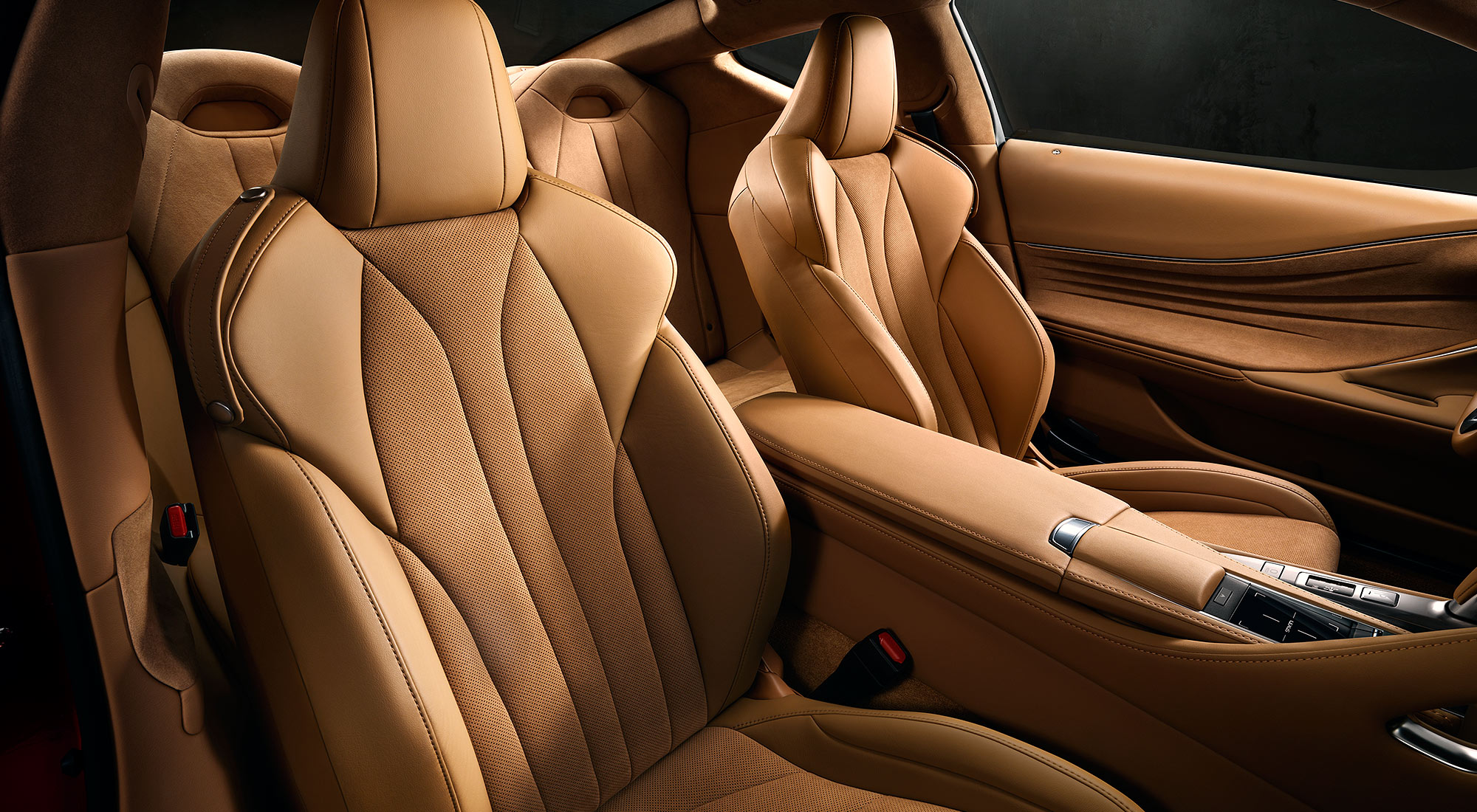 Lexus LC 500 interior front seat view