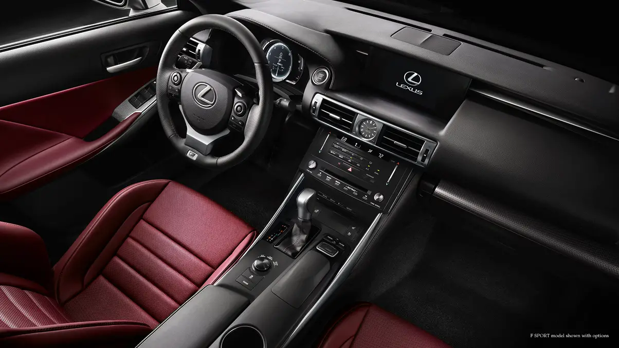 Lexus IS F Sport 200 t interior front view