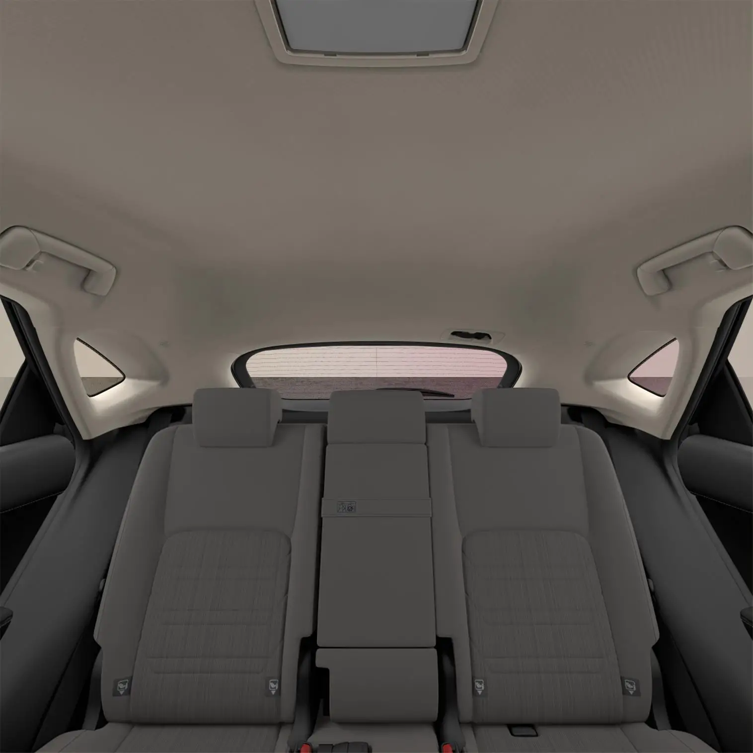 Lexus NX 300h S interior rear seat view