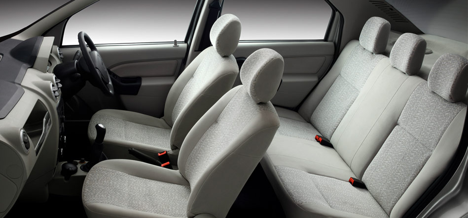 Mahindra E Verito D4 interior whole seat view