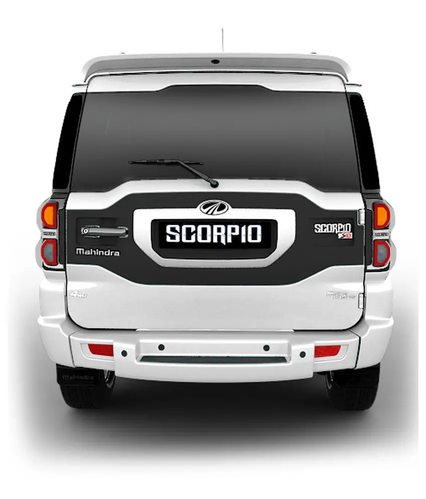 Mahindra Scorpio S6 Plus Back View